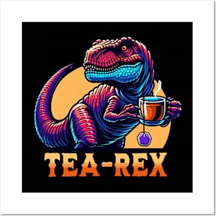 Funny Tea Rex Posters and Art